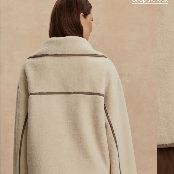 Varley- Romane Boxy Sherpa Jacket - Picture 2 of 5
